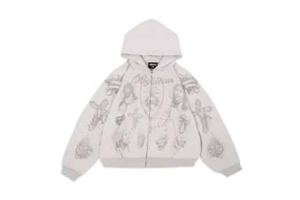 Werighteous Tatted Believer Zip Up (Grey)