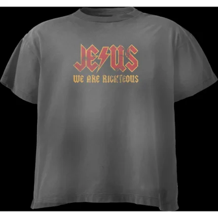 We Are Righteous Jesus Rock Tee Washed Black