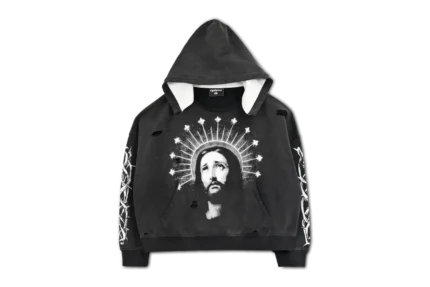 We Are Righteous Crown of Light Distressed Hoodie