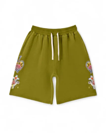 We Are Righteous Olive Risen King Cotton Shorts