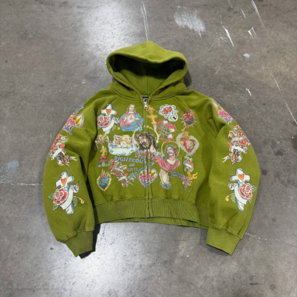 We Are Righteous Moss Risen King Zip Up