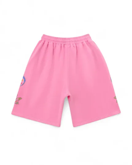 We Are Righteous Pink Risen King Cotton Shorts
