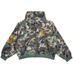 We Are Righteous Shield of Faith Camo Zip Up
