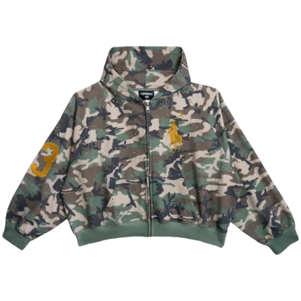 We Are Righteous Shield of Faith Camo Zip Up